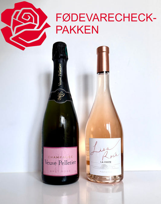 Fødevarecheck-pakken med 12 flasker rosé